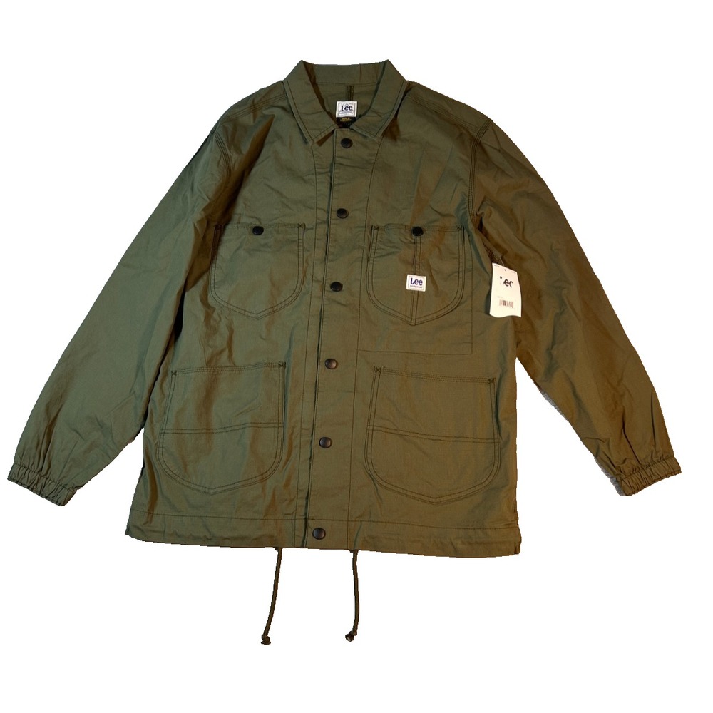 NEW LEE HERITAGE COACHES CHORE JACKET Olive Green Color Men's Large